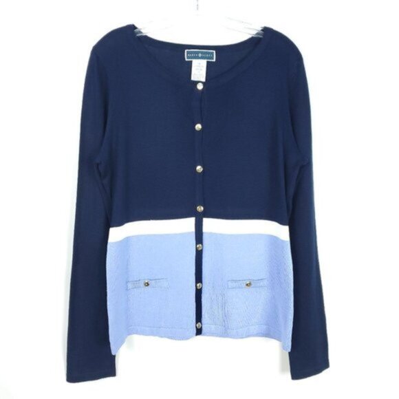 KAREN SCOTT Cardigan NWOT Size L - Picture 1 of 3
